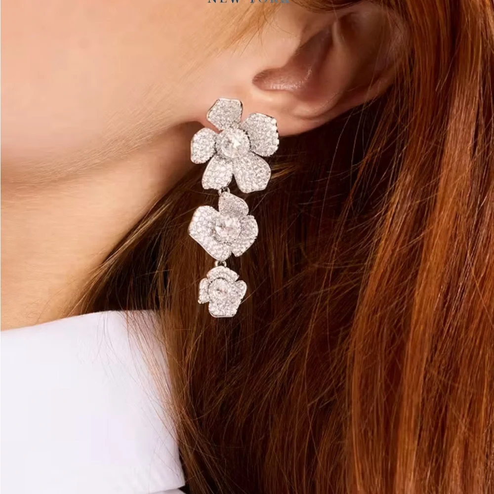 Kate Spade NWT Poppy Power Linear Earrings
